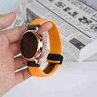 For Honor Magic Watch 2 42mm 20mm Magnetic Buckle Braided Watch Band(Orange) - 3