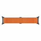 For Samsung Galaxy Watch Ultra 47mm Ocean Style Magnetic Buckle Braided Watch Band(Orange) - 3