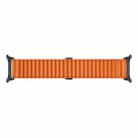 For Apple Watch SE 2023 44mm Off Road Magnetic Buckle Braided Nylon Watch Band(Orange) - 3