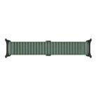 For Apple Watch SE 2023 44mm Off Road Magnetic Buckle Braided Nylon Watch Band(Army Green) - 3