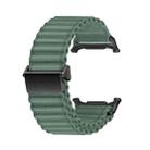 For Apple Watch SE 2023 40mm Off Road Magnetic Buckle Braided Nylon Watch Band(Army Green) - 2