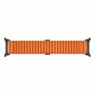 For Apple Watch Series 9 41mm Off Road Magnetic Buckle Braided Nylon Watch Band(Orange) - 3