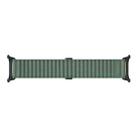 For Apple Watch Series 9 41mm Off Road Magnetic Buckle Braided Nylon Watch Band(Army Green) - 3