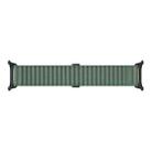 For Apple Watch Ultra 49mm Off Road Magnetic Buckle Braided Nylon Watch Band(Army Green) - 3