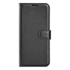 For Realme GT 6 5G Litchi Texture Horizontal Flip Leather Phone Case with Holder(Black) - 2