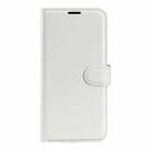 For Realme GT 6 5G Litchi Texture Horizontal Flip Leather Phone Case with Holder(White) - 2