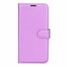 For Realme GT 6 5G Litchi Texture Horizontal Flip Leather Phone Case with Holder(Purple) - 2