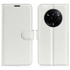 For Realme 14 Pro 5G Litchi Texture Horizontal Flip Leather Phone Case with Holder(White) - 1
