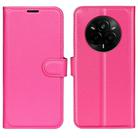 For Realme 14 Pro 5G Litchi Texture Horizontal Flip Leather Phone Case with Holder(Rose Red) - 1