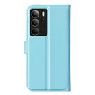 For Realme C75 Litchi Texture Horizontal Flip Leather Phone Case with Holder(Blue) - 3