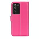 For Realme C75 Litchi Texture Horizontal Flip Leather Phone Case with Holder(Rose Red) - 3