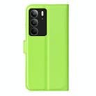 For Realme C75 Litchi Texture Horizontal Flip Leather Phone Case with Holder(Green) - 3