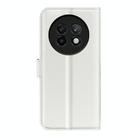 For Realme 13+ 5G Litchi Texture Horizontal Flip Leather Phone Case with Holder(White) - 3