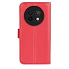 For Realme 13+ 5G Litchi Texture Horizontal Flip Leather Phone Case with Holder(Red) - 3