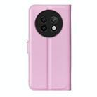 For Realme 13+ 5G Litchi Texture Horizontal Flip Leather Phone Case with Holder(Pink) - 3