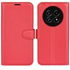 For Realme 13 Pro 5G Litchi Texture Horizontal Flip Leather Phone Case with Holder(Red) - 1