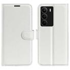 For Realme C71 4G Litchi Texture Horizontal Flip Leather Phone Case with Holder(White) - 1