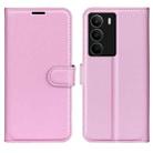 For Realme C71 4G Litchi Texture Horizontal Flip Leather Phone Case with Holder(Pink) - 1