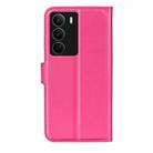 For Realme C71 4G Litchi Texture Horizontal Flip Leather Phone Case with Holder(Rose Red) - 3