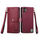 For Nothing CMF Phone 1 Love Zipper Lanyard Leather Phone Case(Red) - 2