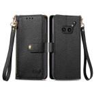 For Nothing Phone 2a Plus Love Zipper Lanyard Leather Phone Case(Black) - 2