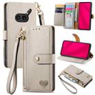 For Nothing Phone 2a Plus Love Zipper Lanyard Leather Phone Case(Gray) - 1