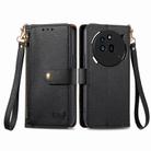 For Nothing Phone 3a Love Zipper Lanyard Leather Phone Case(Black) - 2