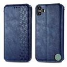 For Nothing CMF Phone 1 Cubic Grid Pressed Magnetic Leather Phone Case(Blue) - 2