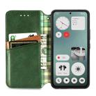 For Nothing CMF Phone 1 Cubic Grid Pressed Magnetic Leather Phone Case(Green) - 3