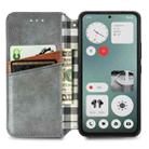 For Nothing CMF Phone 1 Cubic Grid Pressed Magnetic Leather Phone Case(Gray) - 3