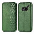 For Nothing Phone 2a Plus Cubic Grid Pressed Magnetic Leather Phone Case(Green) - 2