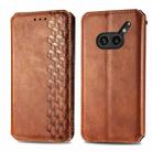 For Nothing Phone 2a Plus Cubic Grid Pressed Magnetic Leather Phone Case(Brown) - 2