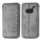 For Nothing Phone 2a Plus Cubic Grid Pressed Magnetic Leather Phone Case(Gray) - 2