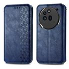 For Nothing Phone 3a Cubic Grid Pressed Magnetic Leather Phone Case(Blue) - 2