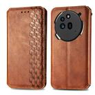 For Nothing Phone 3a Cubic Grid Pressed Magnetic Leather Phone Case(Brown) - 2