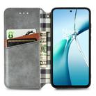For Nothing Phone 3a Cubic Grid Pressed Magnetic Leather Phone Case(Gray) - 3