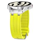 For Samsung Galaxy Watch 6 Classic 20mm Quick Release Silver Buckle Royal Silicone Watch Band(Vital Yellow) - 3