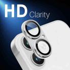 For iPhone 16 / 16 Plus NORTHJO Matte Camera Lens Protector Tempered Glass Rear Lens Film(Silver) - 3