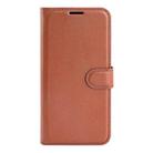 For TCL 501 Litchi Texture Horizontal Flip Leather Phone Case with Holder(Brown) - 2