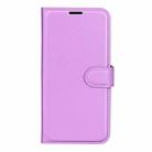 For TCL 501 Litchi Texture Horizontal Flip Leather Phone Case with Holder(Purple) - 2