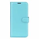 For TCL 501 Litchi Texture Horizontal Flip Leather Phone Case with Holder(Blue) - 2