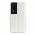 For TCL 50 5G Litchi Texture Horizontal Flip Leather Phone Case with Holder(White) - 3