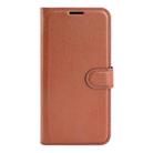 For TCL 50 5G Litchi Texture Horizontal Flip Leather Phone Case with Holder(Brown) - 2