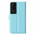 For TCL 50 5G Litchi Texture Horizontal Flip Leather Phone Case with Holder(Blue) - 3