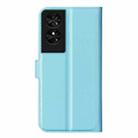 For TCL 50 SE Litchi Texture Horizontal Flip Leather Phone Case with Holder(Blue) - 3