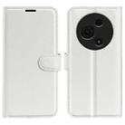 For TCL 605 / 60 SE Litchi Texture Horizontal Flip Leather Phone Case with Holder(White) - 1