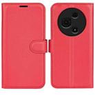 For TCL 605 / 60 SE Litchi Texture Horizontal Flip Leather Phone Case with Holder(Red) - 1