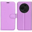 For TCL 605 / 60 SE Litchi Texture Horizontal Flip Leather Phone Case with Holder(Purple) - 1
