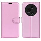 For TCL 605 / 60 SE Litchi Texture Horizontal Flip Leather Phone Case with Holder(Pink) - 1