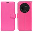 For TCL 605 / 60 SE Litchi Texture Horizontal Flip Leather Phone Case with Holder(Rose red) - 1